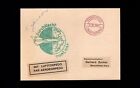 Housse de carte fusée Allemagne Rocket Post Signé Zucker Pioneer nuit jour 1933 4s