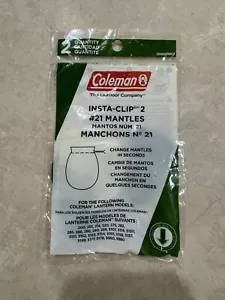 COLEMAN MANTLES #21 INSTA-CLIP STYLE 2 Pack Brand New - Picture 1 of 2