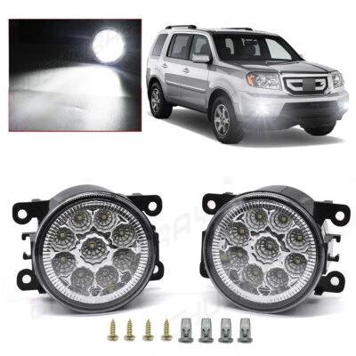 For 2012-2018 Fiat 500 Pair Front Fog Light Clear Driving Lamps Left Right Side - Image 1 of 4