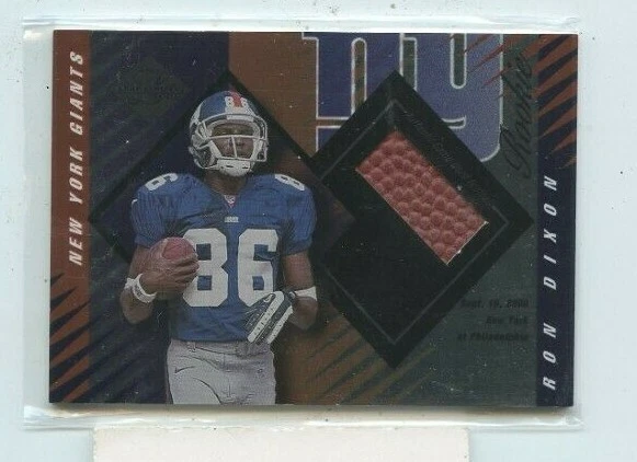 RON DIXON 2000 Leaf Limited Football Rookie Game-Used Football Relic #D /1000 - Image 1 of 1
