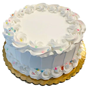 Cupcakes y pasteles falsos comida artificial confeti blanco pastel de cumpleaños - Imagen 1 de 8