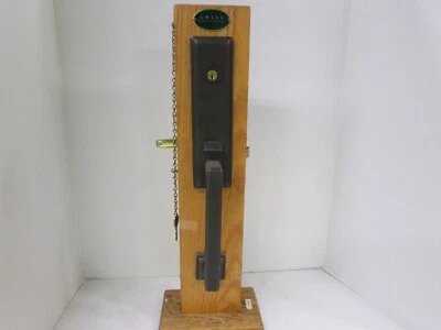 Emtek Entry Handleset  Lever Deadbolt WILSHIRE-MILAND  Cast Iron Key Display Foto 1 de 4