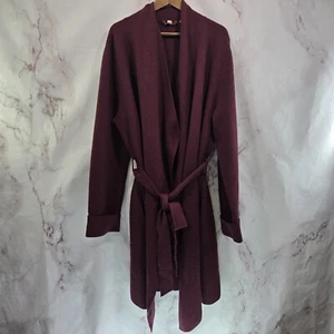 Anthropologie Morgenmantel Damen XL rot Motte Wollmischung Hausmantel Bad Mayella - Bild 1 von 15