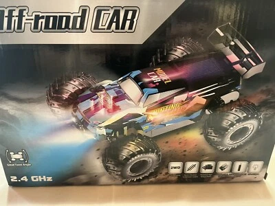 Camión de control remoto Heneroar 2,4 GHz LED luces de carrocería batería recargable azul Foto 1 de 4