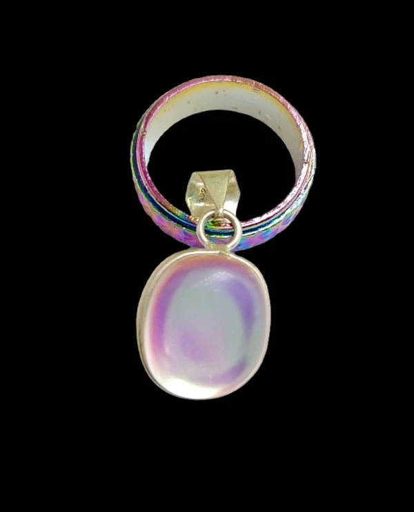 Buy Trendy Mystic Topaz Gemstone 925 Sterling Silver Plated Pendant Jewelry A090 - Image 1 of 1