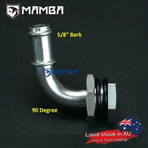 DIY oil pan sump turbo oil return drain pipe adapter fitting 90Deg 5/8" barb - Picture 1 of 6