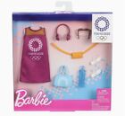  * NEUF* Pack robe/accessoires pour poupée Mattel Barbie Tokyo 2020 mode violet 