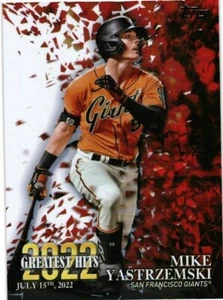 2023 TOPPS SERIE 1 - GRANDES ÉXITOS # 22GH-20 - MIKE YASTRZEMSKI - GIGANTES - Imagen 1 de 2