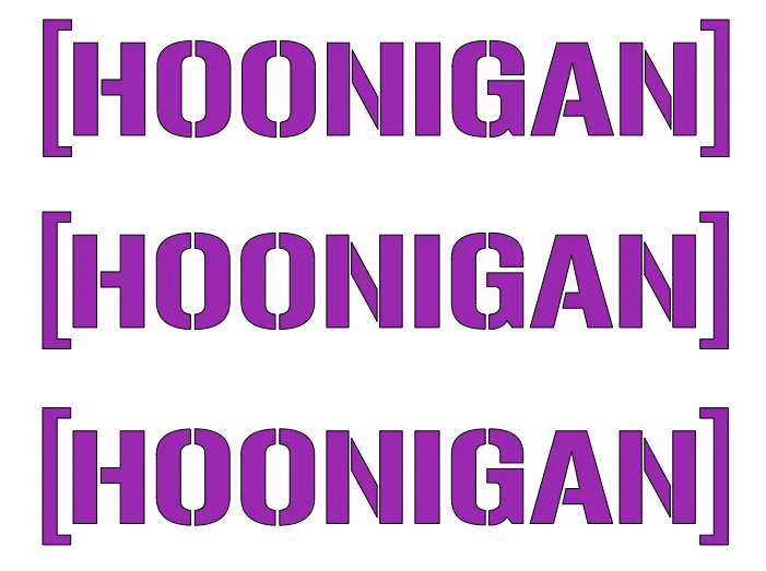 HOONAGAN  LOSI   DIE-CUT  Decal  Sticker   (   3  PCS   )   RC   NEW - Image 1 of 1