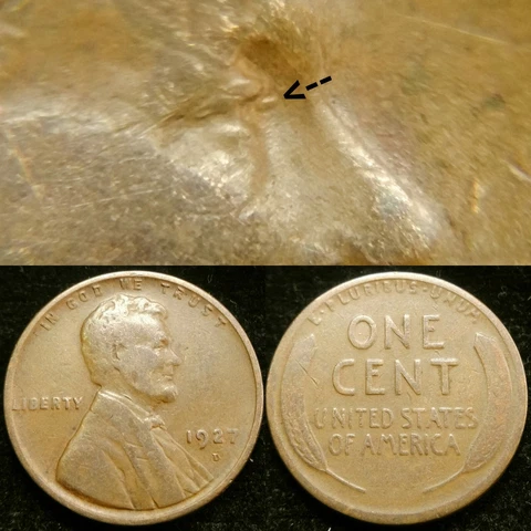 1927-D WDD0-004 Doubled Die Lincoln Cent Wheat Penny Cover