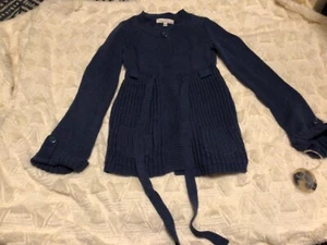 Between Me & You Girls Blue Cable Knit Sweater Long Sleeve Size Large(14)NWT - Picture 1 of 6