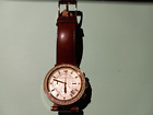 Michael Kors Parker Mk2249 Women's Brown Leather Quartz Watch- New Battery