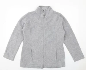 Active Womens Grey Jacket Size 10 Zip - Picture 1 of 10