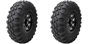 2PK Tusk Megabite Radial Tire 28x10-15 For Yamaha Wolverine R-Spec 4x4 2016-2018 - Picture 1 of 9