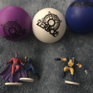 Marvel DC Zerboz Heroics Serie 1 Wolverine Berserker, Magneto, Cyclop mit Kugeln - Bild 1 von 1