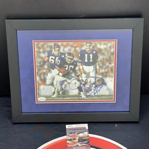 Phil Simms Joe Morris Signed 8x10 Photo New York Giants Autographed JSA COA - Picture 1 of 5