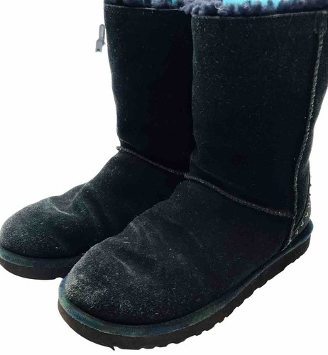 Stivali corti UGG Australia donna 8 neri pelle scamosciata borchie zip comodi