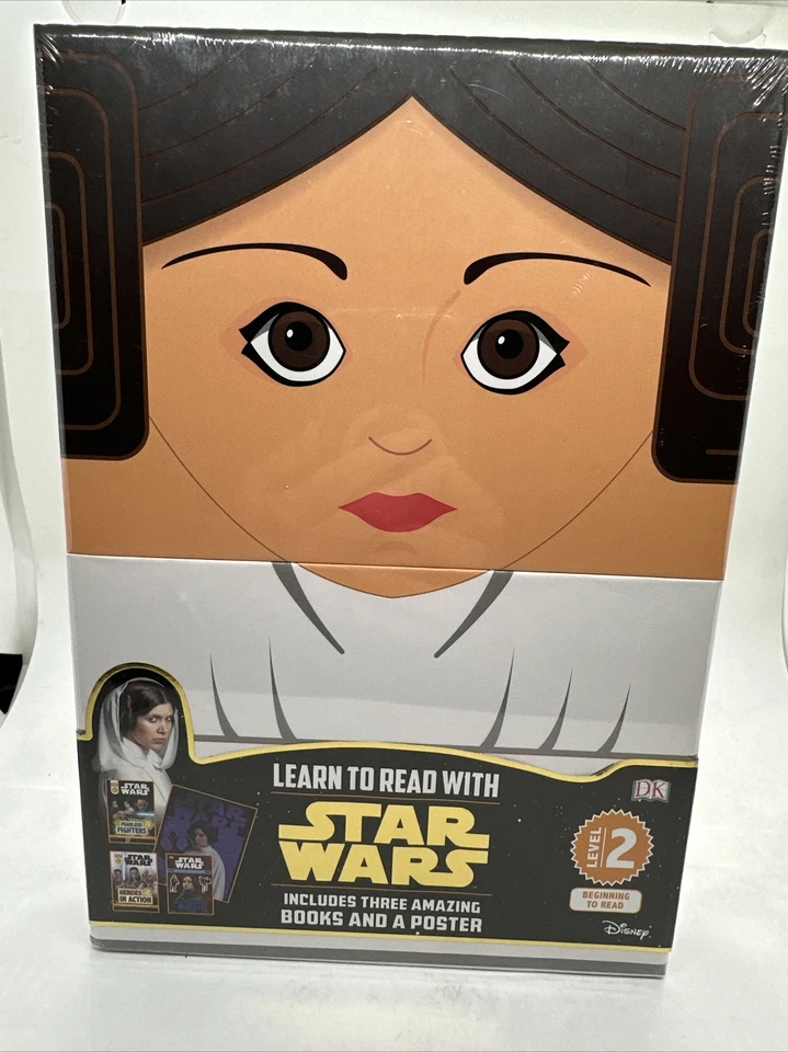 Learn to Read with Star Wars Boxed Set (DK 2019) Level 2 w/3 books and Poster