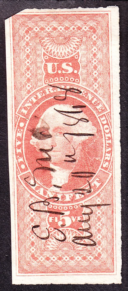 US R90a $5 Manifest Used VF SCV $250 - Image 1 of 1