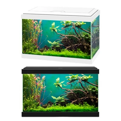 Ciano Aqua 20 Classic Aquarium 17L mit Filter Anfänger Fischtank weiß oder schwarz