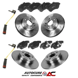 JUEGO DE DISCOS Y PASTILLAS DELANTEROS Y TRASEROS PARA MERCEDES CLASE C C220 2.1 CDI W204 2007-2011 - Imagen 1 de 1