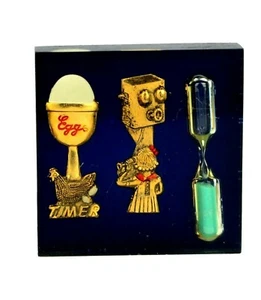 Lobeco Lucite Egg Timer Telephone Call Timer Paperweight Chicken 3 min - Picture 1 of 2