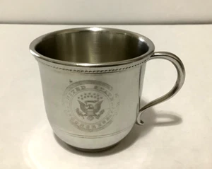 VTG United States Congress Seal Engraved Salisbury Fine Pewter 2-7/8” Cup MARKED - Picture 1 of 9