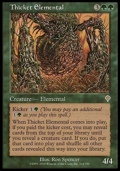 Thicket Elemental ~ Heavily Played Invasion MTG Magic UltimateMTG Green Card - Image 1 of 1