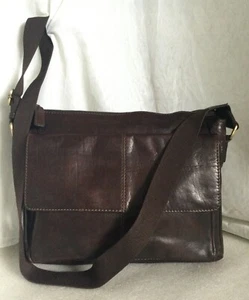 Large AVIATOR Mens Unisex Leather Laptop/Messenger/Cross Body/Shoulder Bag - Picture 1 of 13