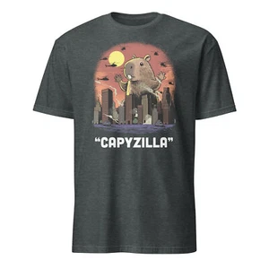 Monster Capybara Shirt Kaiju lustiges Capybara Nager Capyzilla T-Shirt Gr. S-3XL - Bild 1 von 11