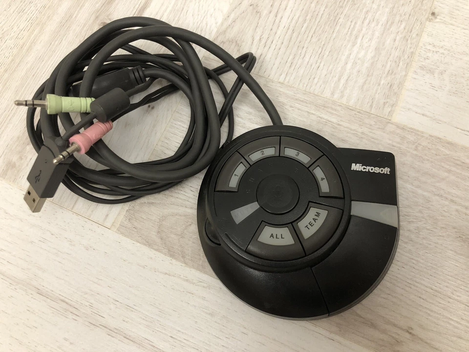 Microsoft Sidewinder Game Voice Command PC USB Adapter No Headset Untested - Image 1 of 1