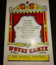 D`Oyly Carte Opera Co Programme The Saville Theatre 1965-1966 season 