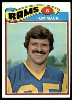 1977 Topps #265 Tom Mack HOF NRMT Los Angeles Rams / Michigan Wolverines - Image 1 of 4
