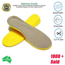 Memory Foam Insoles Inner Sole Heel Unisex Arch Boot Flat Feet Back Pain Support