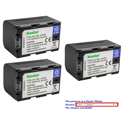 Batería de repuesto Kastar para cámara de video JVC SSL-JVC50 JVC50 y JVC GY-HM600 Foto 1 de 3