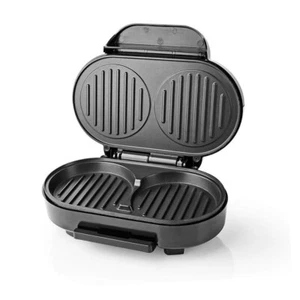 Piastra elettrica per hamburger panini grill 1000 w griglia antiaderente - Foto 1 di 4