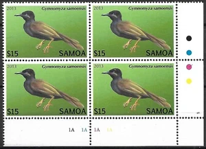 SAMOA - 2013 MNH " NATURE - Endangered Bats & Birds ($15.00)" Block Of 4 !!! - Picture 1 of 1
