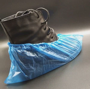 100 Schuhüberzieher Einmal Shoe Cover Einweg Überschuhe Überzieher Blau - Bild 1 von 11