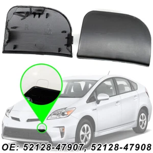 2pcs Front Bumper Tow Eye Hook Cover Cap For 2012 2013 2014 2015 Toyota Prius - Foto 1 di 9