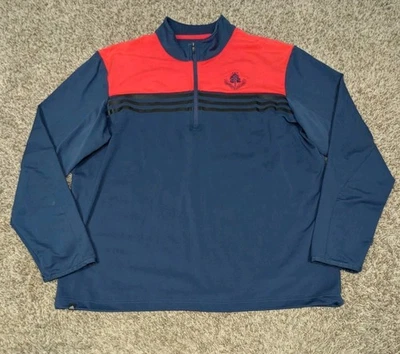 Adidas Carnoustie Golf Links Pullover Mens XL Blue ClimaCool Performance - Image 1 of 4