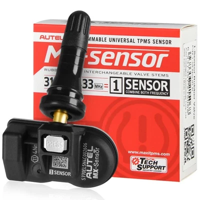 Autel TPMS MX Sensor 2in1 315MHz&433MHz OEM Programmable Press-in Rubber Valve Foto 1 de 4