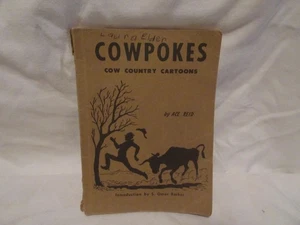 1958 Cowpokes Cow Country Cartoons by Ace Reid - Illustrated - Signed - Picture 1 of 4
