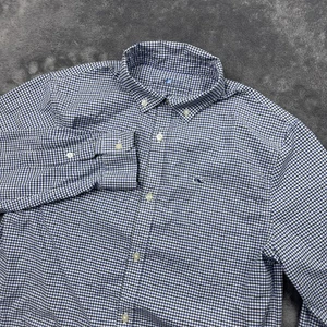 Vineyard Vines Shirt Boys Large Blue Black Plaid On The Go Performance Button Up - Picture 1 of 10
