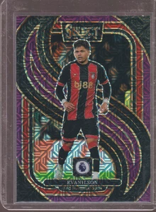 Evanilson 2024-25 Panini Select Mezzanine Purple Mojo Prizm AFC Bournemouth - Picture 1 of 2