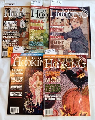 REVISTA DE GANCHO DE TAPETE 2004 ANO INTEIRO 5 EDIÇÕES 2PULL+ 3W/ PADRÕES INTERNOS DE PAPEL - Imagem 1 de 4