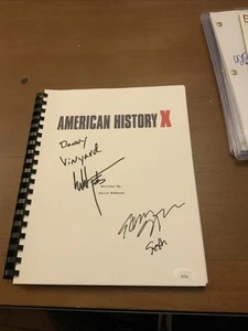 Edward Furlong & Ethan Suplee American History X Signed Script JSA - Picture 1 of 7