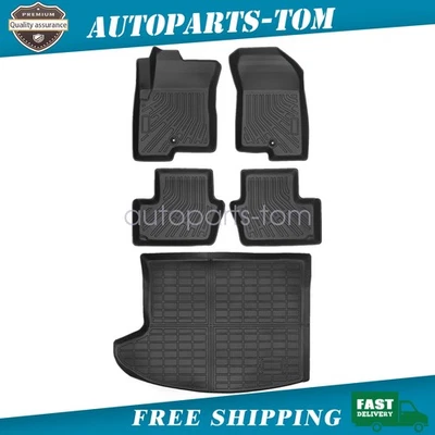 For 2007-2017 Jeep Compass Patriot TPE 3D Model Floor Mats & Trunk Cargo Liners - Image 1 of 4