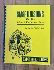 STAGE ILLUSIONS for 1,2 or 3 performer show. Burling Volta Hull Stage Magic book - Picture 1 of 6