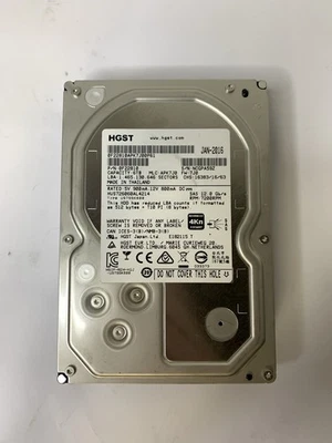 HGST HUS726060AL4214 6TB 7.2K 12G SAS 3.5" Server Hard Drive P/N 0F22810 No Cady - Image 1 of 4