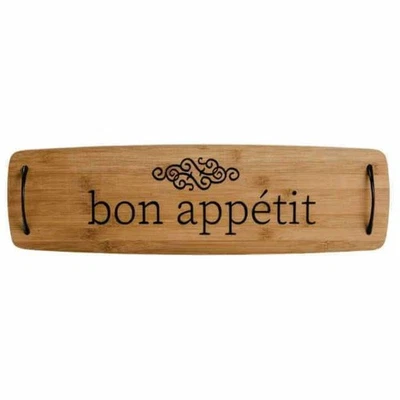 24" Bamboo Charcuterie Board, Bon Appetit - Image 1 of 3
